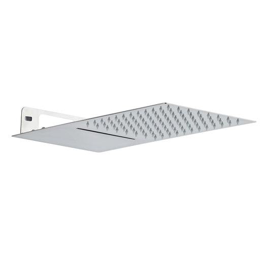 Soffione doccia ultraslim a lama doppia funzioni quadro acciaio inox satinato 3840P DALLAS