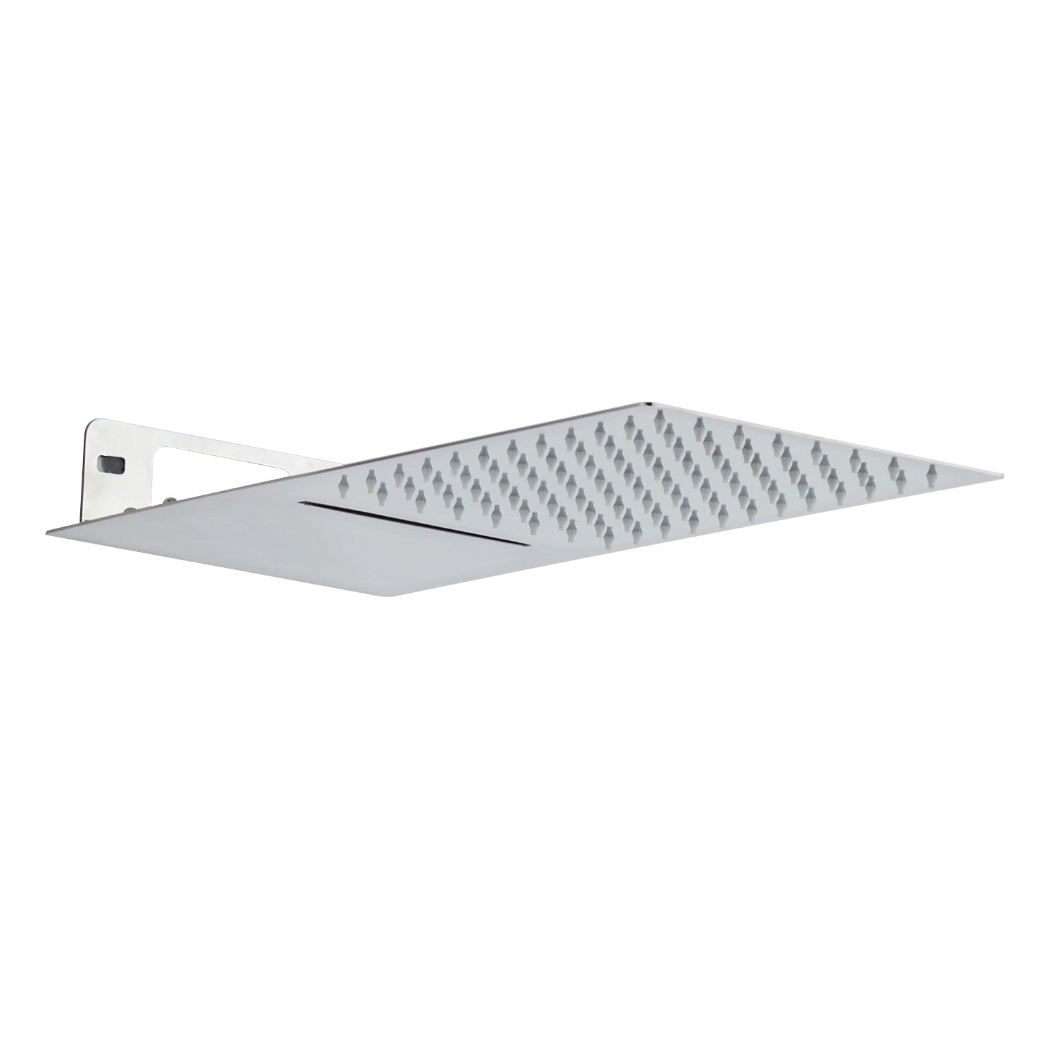 Soffione doccia ultraslim a lama doppia funzioni quadro acciaio inox lucido 3840C DALLAS Cromato