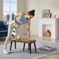 Set di 6 Manubri con Astuccio, Pesi da 0,5 kg, 1 kg e 1,5 kg, Rosa, Viole e Marrone chiaro