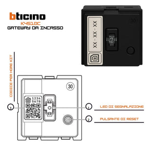 Bticino living now k4510c gateway per gestione luci e tapparelle