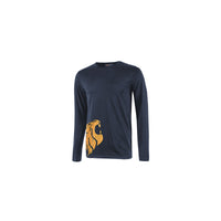 T-shirt manica lunga U-Power Alien DB taglia 3XL – cotone poliestere blu Deep Blue – U-Power