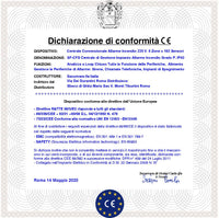 CENTRALE ANTINCENDIO 6 ZONE GESTISCE 128 SENSORI COMANDA ELETTROMAGNETI PER PORTE R.E.I ALLARME TELEFONICO SIRENE SPEGNIMENTO