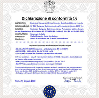 ALLARME INCENDIO CON BADENIA ELETTROMECCANICA ROSSA 4 PEZZI ALIMENTAZIONE 24 VCC RIPETONO SEGNALAZIONI E QUALSIASI AVVISO