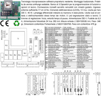 CENTRALE CANCELLO SCORREVOLE 220 V CON CONTENITORE CTR-18 CARTELLO MONITORE SECURVERA COMPATIBILE QUALSIASI MOTORE 220 V 700 W