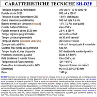 Diana Centrale 5 Zone Allarme Chiave Meccanica Batteria 12 V 7 Ah per Impianto Antifurto Filare. Gestisce Sensori Ingresso Per Comando Remoto o Telegestione Uscita Sirene Combinatore SOS Telecamere