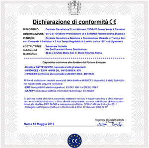 Centrale 4 Semafori a 2 luci Rossa e Verde 220/24 V Funzioni Prenotazione di Arrivo Tempi Regolabili Lavoro da 5 a 180” Sgombero da 5 a 40” Incrocio Condominio