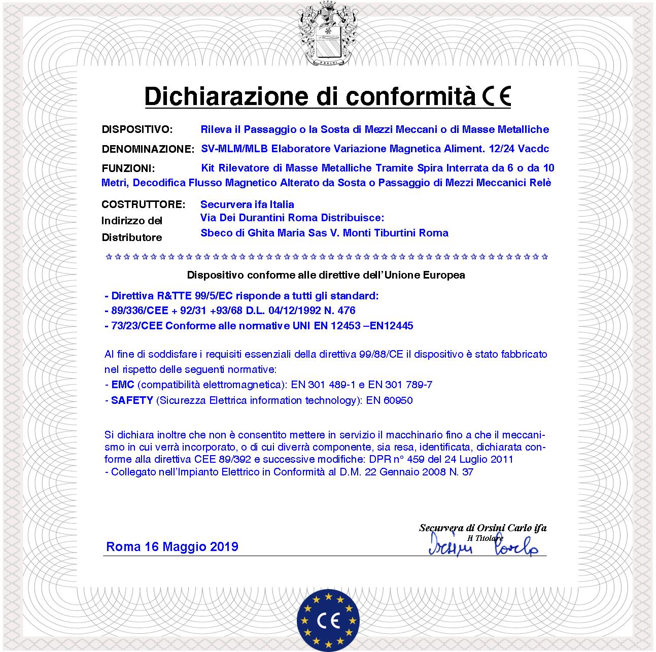 Rilevatore Passaggio o Sosta Autoveicoli Spira Magnetica Interrata 6 Metri Alimentazione 12/24 Vacdc Comando Semaforo Accesso Sicuro Automatismo Barra Cancello