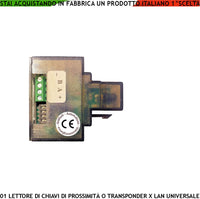 Inseritore Lettore Chiavi di Prossimità Trasponder RIFD RJ45 da Inserire su Presa LAN Modulo 501-3 Universale di Qualsiasi Marca Riconosce Codici Securvera Uso Aggiunta o Ricambio Kit Chiave Esistente