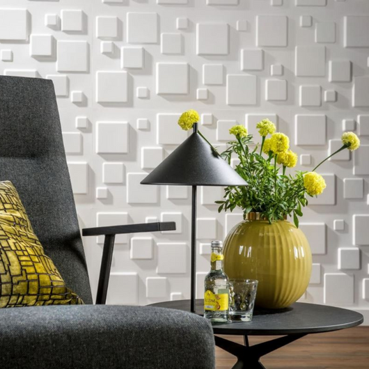 Pannello rivestimento fibra naturale parete 3d decorazione ecologico geometrico