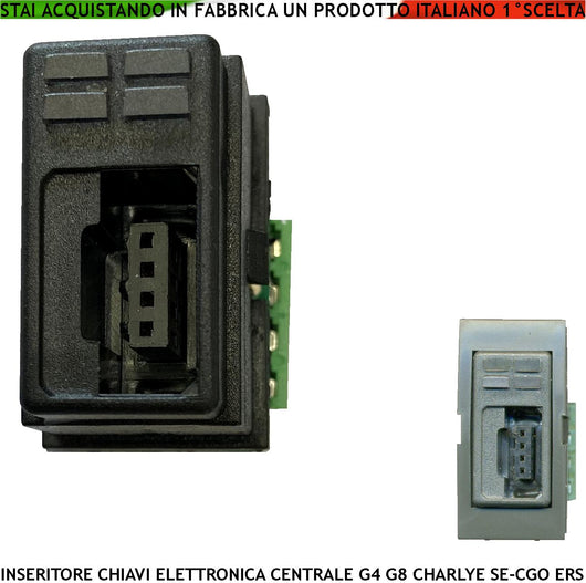 Inseritore Remoto Lettore Chiave Elettronica Ricambio o aggiunta delle Centrali Carlye G4 G8 Securvera Simply8 Isicuri Digital Key 2Z Fait Connessione 5 Poli MC-04 Simply8 KEY 2Z 90INK1DG ERS Protex