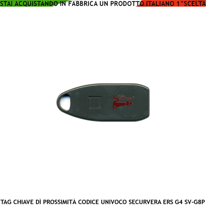 Transponder RFID Chiave Elettronica di Prossimità Ricambio o Aggiunta delle Centrali Carlye G8P Securvera ERS Codice di Sicurezza Random Accessi iSicuri TAG con foro Portachiavi Fait Protex Fgsistemi