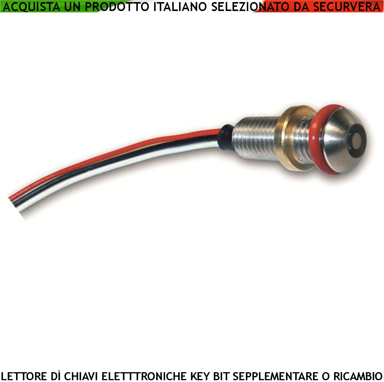 Lettore Codice di Chiave Elettronica Key Bit Dallas Denver DDK Sistema Antivandalo Universale da Pannello o Modulo Frutto 501-504 Funziona con L’elaboratori o Centrale Dedicata Lettura a Sfioramento