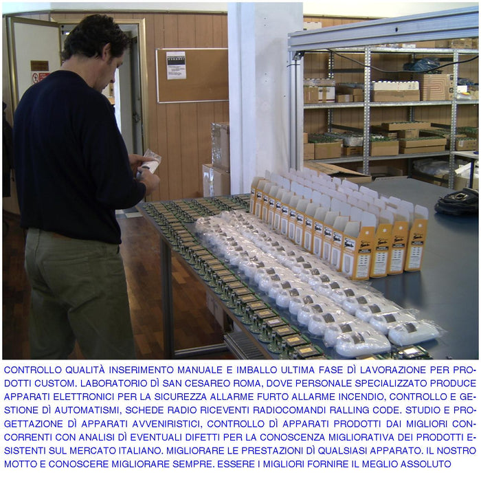 KIT AUTOMATISMO AUTOREVERSE PER PORTA SEZIONALE 100 KG 220/24 V KIT BLINDINO SBLOCCO DI EMERGENZA ESTERNO PULSANTE