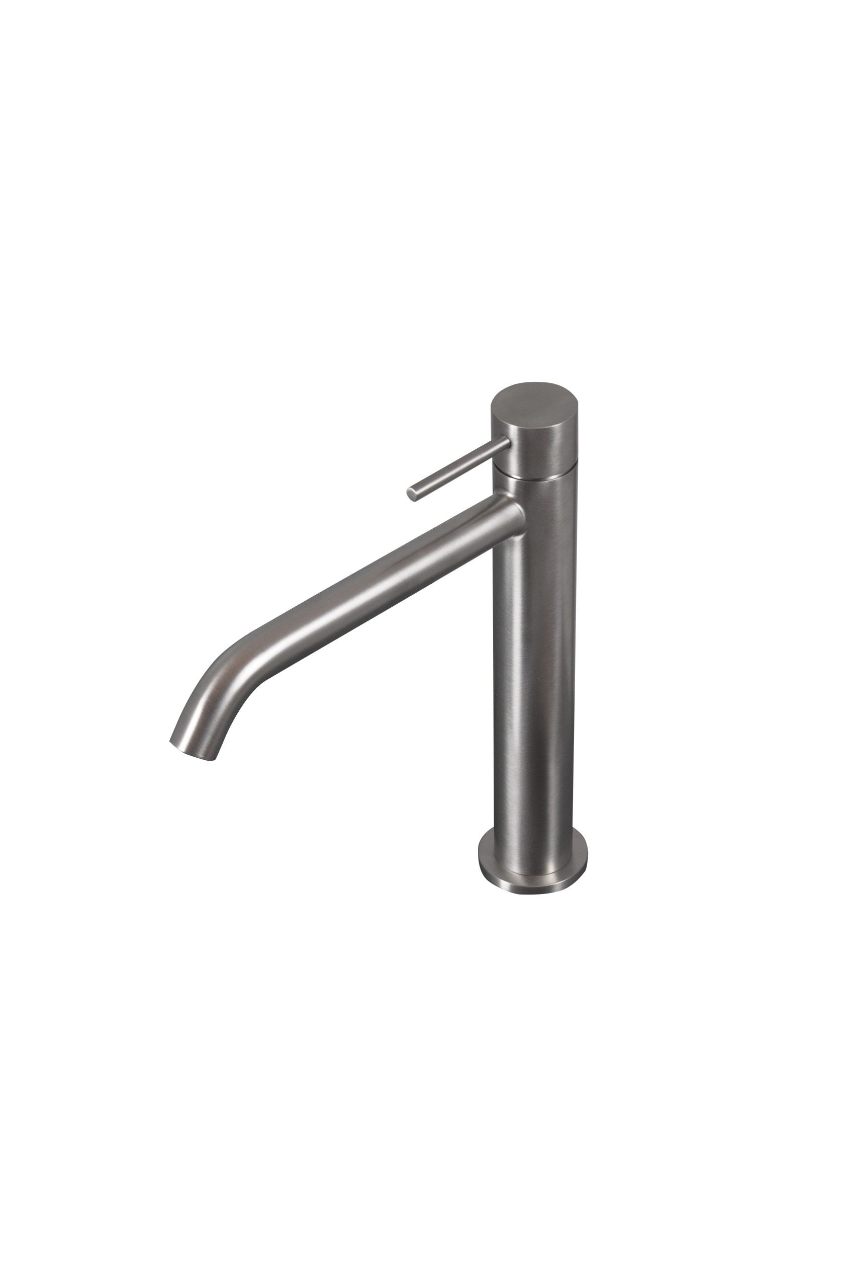 Rubinetto miscelatore alto 228 mm per lavabo in acciaio inox 316L Tubico Tevere T44166 Rame