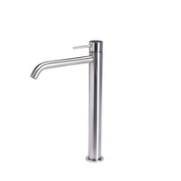 Rubinetto miscelatore alto 308 mm per lavabo in acciaio inox 316L Tubico Tevere T44120 Satinato