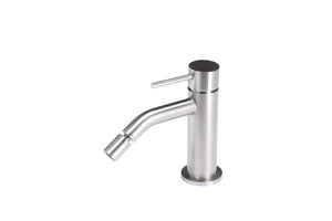Rubinetto miscelatore per bidet in acciaio inox 316L Tubico Tevere T44174 Satinato