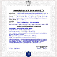 Telecomando AT2 duo 2 Canali Trasmette Frequenza 433,92 MHz Pulsante Nero e Rosso Codici Univoci Comando e Gestione Centrale Allarme Awacs AC64 duo e AC64 Plus