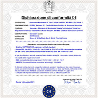 Rileva Intrusi Furto Doppia Tecnologia Tenda Radio Freq. 868 MHz Bidirezionale Codifica UNISAT Controllo look down Infrarosso Copertura 6 Metri Frontali 1,8 MT