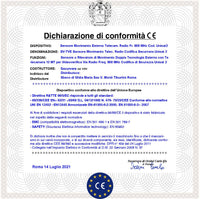 Rilevatore Movimento Doppia Tecnologia Esterno 3 Pezzi 15 Metri Grandangolo o 25 Metri Tenda Telecamera Colori VGA 640X480 Pixel Videoverifica Frequenza 868 MHz Bidirezionale Codice UNISAT Rete GPRS