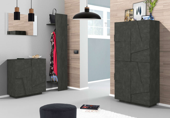 Mobile ingresso PING L 50 x H 200 x P 30 cm grigio cemento