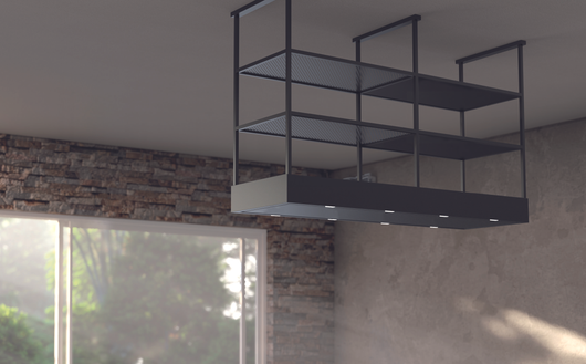 CAPPA MENSOLA ISOLA cm 176X54 - Nera - 900 m3/h