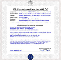 Semaforo due Luci da 24 Led Rossi e 24 Led Verdi Alta Luminosità Alimentazione 24/220 5 W Omologato Securvai Corpo in Profilato di Alluminio IP66 Diametro luce 141 mm Supporti di Fissaggio da Parete Orientabili 360°