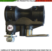 Carrello di Traino Ricambio dei Motori Cancello Battente SV-MBS SV-MBQ SV-MBC SV-MBT SV-MQB SV-MCB PM1-SC BH Contiene lo Sblocco di Emergenza Protegge il Motore da Strappi e Sforzo Superiore a 200 Kg