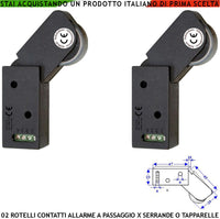 Allarme per Tapparelle Rotello Marrone 2 Pezzi Protegge la Serranda dallo Strappo e dal Sollevamento lo Switch Mosso dalla Rotella Con Gammes Genera Impulsi Veloci 50 mS Necessita di Conta Impulsi