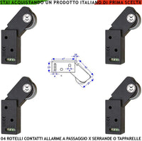 Sensore Antifurto Per Tapparella 4 Rotello Marrone Protegge la Serranda dallo Strappo e Sollevamento lo Switch Mosso dalla Rotella Con Gammes Genera Impulsi Veloci 50 mS Necessita di Conta Impulsi