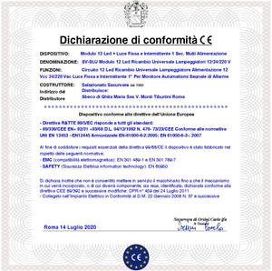 Scheda 12 Led 4 file da 3 Led a Croce Ricambio x Lampeggiatori e Fari luce Fissa o Lampeggiante 60 cicli al minuto Alimentazione 12 Vcc 24/220 Vac Uso Come Monitore Automatismi o Ripetitore di allarme