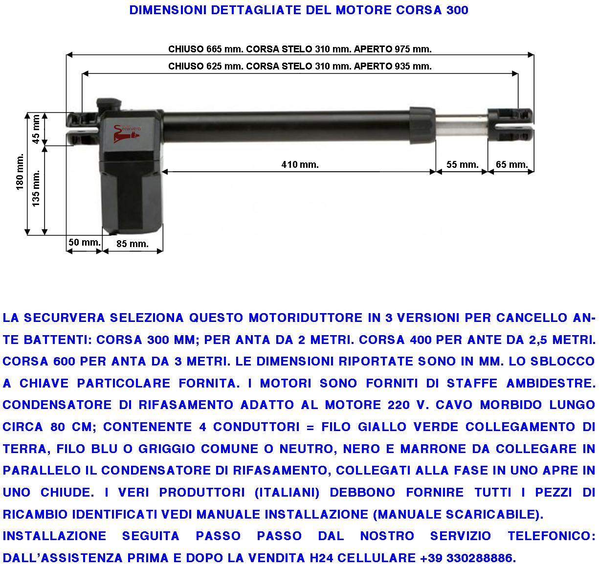 Chiera Boccola Acetalica 6 Principi Trainata dalla Vite Senza Fine Tramite lo  Stelo Retrattile Apre Chiude il Cancello Ricambio Dei Motori Elettrici Cancello Automatico del Motore Titan Gates MPC GR