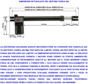 Boccola 6 Principi Trainata dalla Vite Senza Fine fa Scorrere Avanti Dietro lo Stelo Apricancello dei Pistoni Titan Chiocciola Acetalica Ricambio Dei Motori Elettrici Cancello Automatico Gates MPC GR