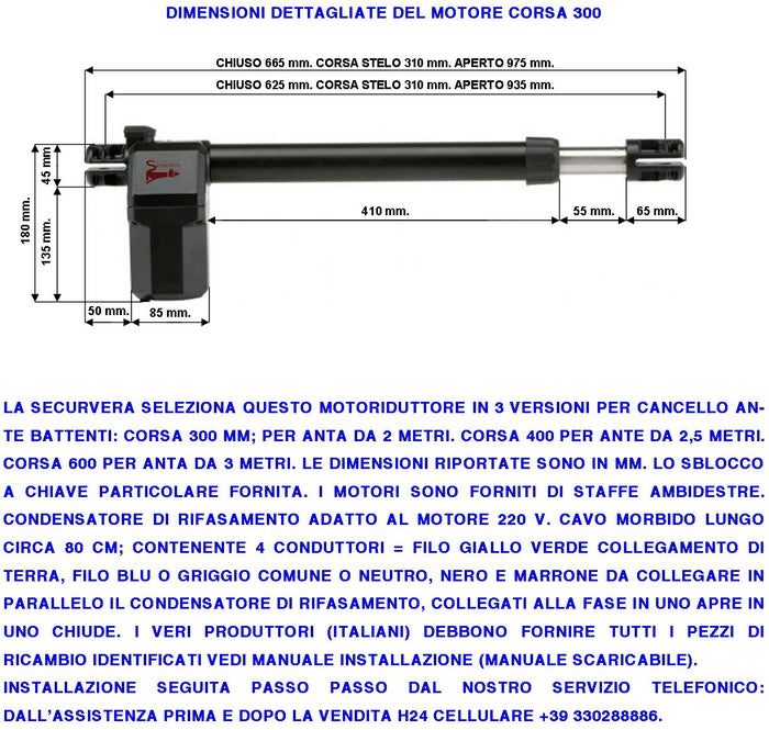 Chiocciola Acetalica Boccola 6 Principi Trainata dalla Vite Senza Fine fa Scorrere Avanti Dietro lo Stelo Apricancello dei Pistoni Titan Ricambio Dei Motori Elettrici Cancello Automatico Gates MPC GR