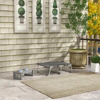 Brandina per Cani Piccoli Pieghevole per Interno ed Esterno, Metallo e Tessuto Oxford, 71x58x20 cm, Grigio