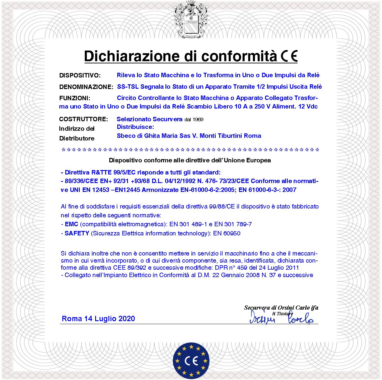 Circuito Segnala il Cambio di Stato di un Apparato Controllato Tramite Relè Scambio libero Gestisce Impulsi Differenziati e Può Attivare Segnalatori Come Cicalino Sirene Lampeggianti Luci Alim. 12 Vdc