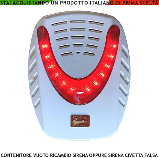 Contenitore Fondo e Coperchio in ABS Ricambio Per Sirena Aquila Oppure Utilizzo Come Civetta Per Nascondere Sensori Microfoni Telecamere Altoparlanti Con Messaggi Dissuasivi Montaggio da Esterno IP44