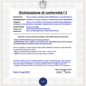 Leva Per lo Sblocco del Motoriduttore BOB della Benincà 2 Chiavi 9686877 Per Aprire il Cancello in Mancanza di Rete Elettrica Costruita in Fusione di Alluminio Foro con Canali per l'Aggancio del Perno