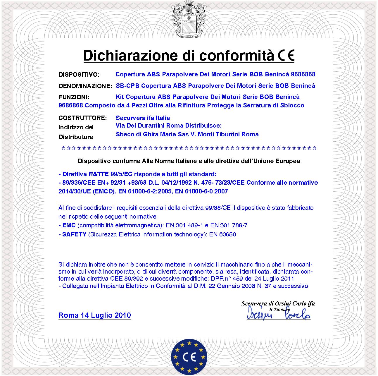 Kit Coperchio 9686868 Cover in ABS Ricambio per Motoriduttori BOB Della Benincà Montati su Cancelli Elettrici la Confezione è Composta da 4 Pezzi Oltre ad Ornare il Motore lo Protegge Dalla Polvere