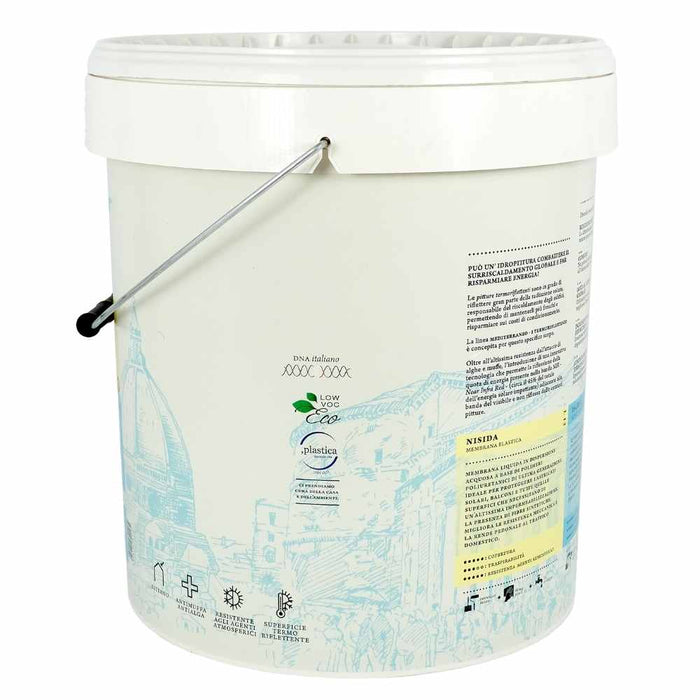 Italia colorpaint favignana rasato acrilsilossanico elastomerico termoriflettente *** tinta bianco, contenuto kg 8, c...