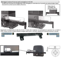 Asta Cremagliera Universale Antirumore M4 da 1 Metro Denti in Nylon Antiusura Interno Acciaio Portata Garantita 6 Q.li 6 Bulloni Collaudo 10 Q. Ricambio Cancello Scorrevole Giunture a Coda di Rondine