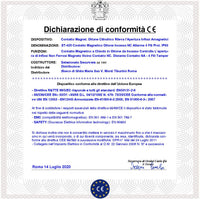 Contatto Magnetico Ottone da Incasso a Sigaretta 2 Pezzi Sensore Reed NC Collegamento Allarme 4 Fili Tensione Transito Max 100 V 10 W Carico Resistivo Antifurto Infissi Non Ferrosi Finestra Pr. IP65