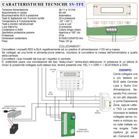Tastiera LCD Retroilluminata In Aggiunta Per Centrale Antifurto Lysa GSM Segnala Stato Allarme Funzioni 3 Led e Buzzer Stand by Luce debole di Presenza Collegamento BUS Sportellino Copripolvere IP34