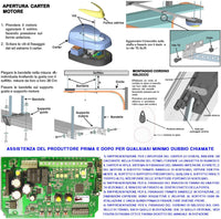 Kit Automazione Motore 220/24 V da Soffitto Per Cler Basculante 70 Kg Faro Antenna 3 Radiocomandi Fotocellule Archetto Binario Alluminio Con Catena Acciaio 3 Metri Sblocco Sul Pattino Luce di Cortesia