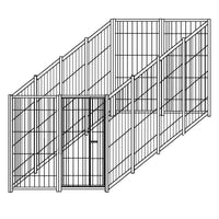 Recinto per cani da 4x2 metri solo perimetro modulare in rete con zincatura a caldo