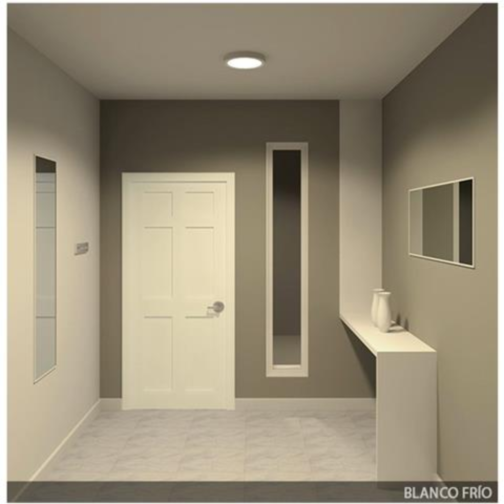 Mini pannello led backlit surface rotondo slim con superficie retroilluminata *** potenza 12w, confezione 1