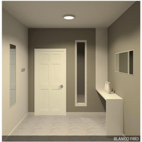 Mini pannello led backlit surface rotondo slim con superficie retroilluminata *** potenza 12w, confezione 1