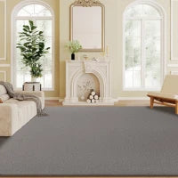 Tappeto da soggiorno, lavabile in lavatrice e antiscivolo, 200 x 140 cm, Grigio chiaro