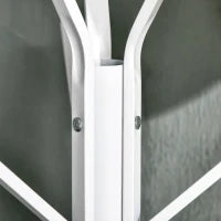 Appendiabiti da Terra Verticale Moderno per Ingresso, 45x45x180cm, Bianco