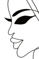 Pannello In Ferro Tribal Woman Simply Coppia cm 70X1X100