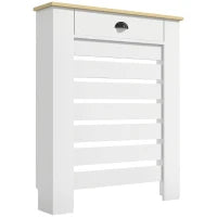 Copritermosifone in MDF con Cassetto 78x19x95,5 cm Bianco